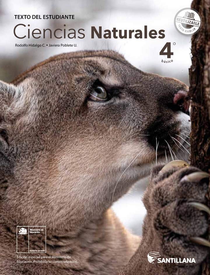 Ciencias Naturales 4º Básico, Santillana, Texto del estudiante