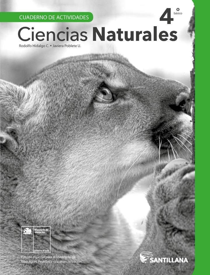 Ciencias Naturales 4° Básico, Santillana, Cuaderno de actividades