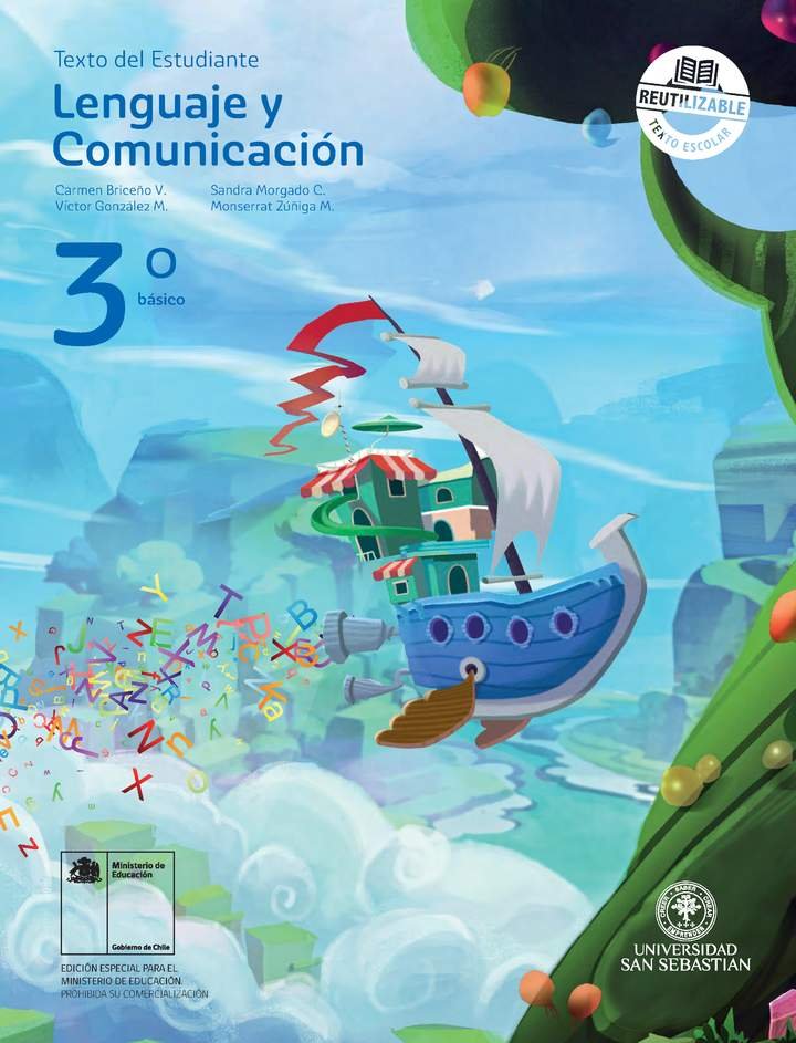 Lenguaje y Comunicación 3° Básico, Universidad San Sebastián, Texto del estudiante
