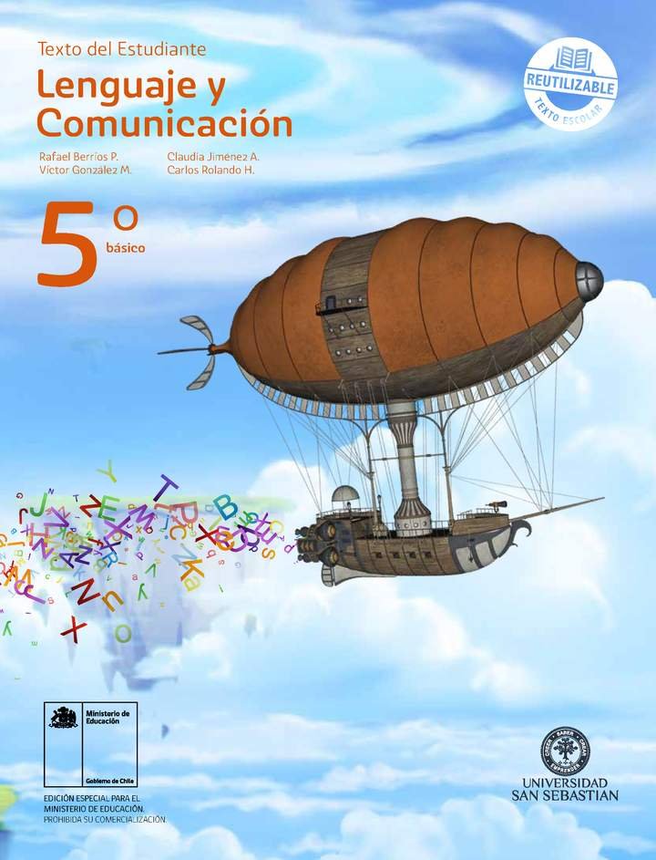 Lenguaje y Comunicación 5º Básico, Universidad San Sebastián, Texto del estudiante