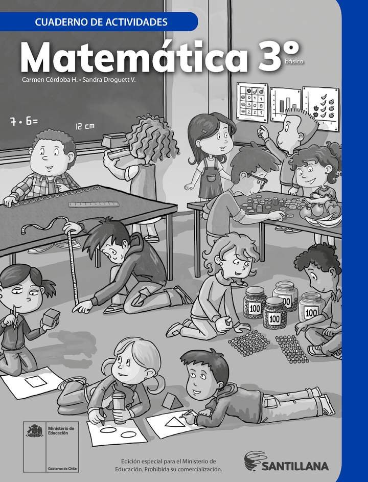 Matemática 3° Básico, Santillana, Cuaderno de actividades